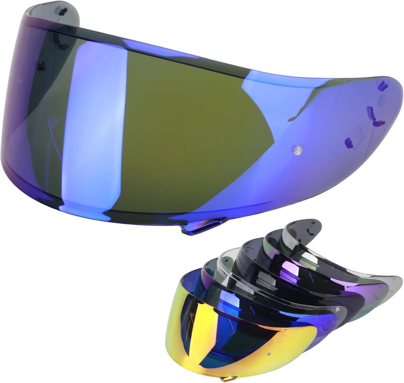 RIDLOG RF 1200Motorcycle Helmet Visor for RF-1200 CWR-1 Visors Replacement X14 Face Shield Replacement for RF-1200 CWR-1 X14 Z7 X-Spirit Tinted RF1200 Visors (Blue) - Image 1